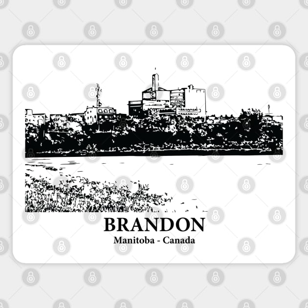 Brandon - Manitoba Magnet by Lakeric